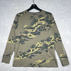 Nike T-Shirt Womens Size Small Green The Force Female Floral Long Sleeve